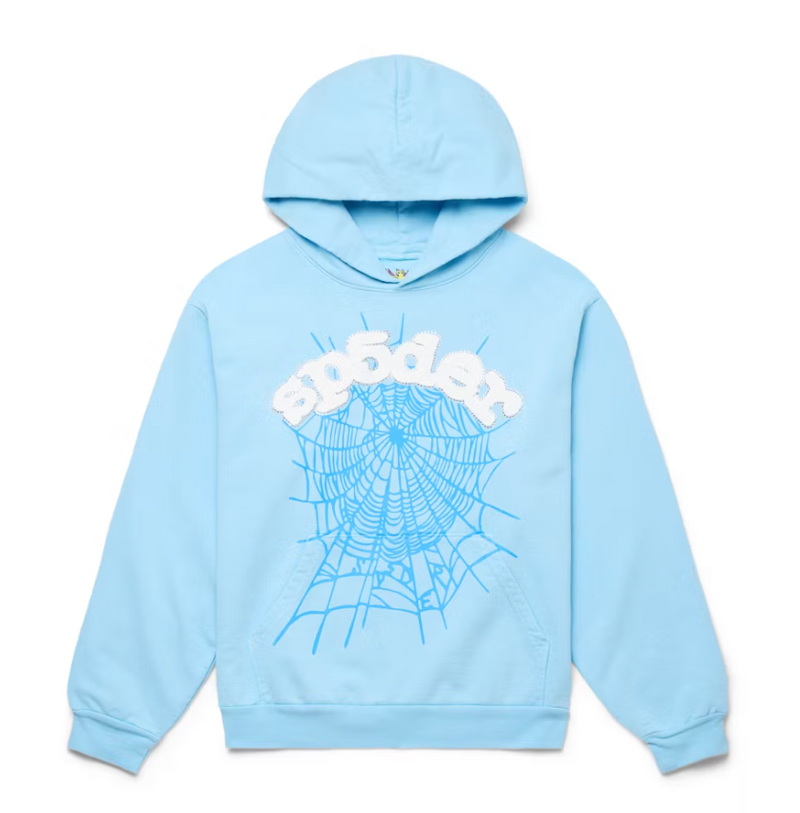 Baby Blue Web Hoodie