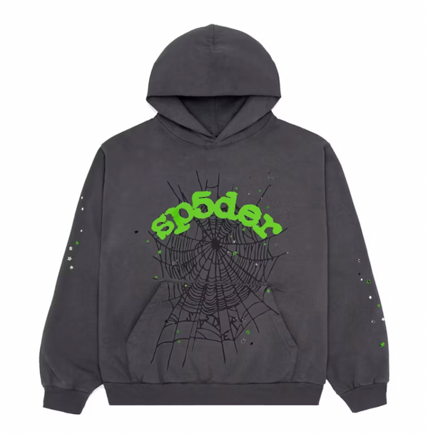 Grey Web Hoodie